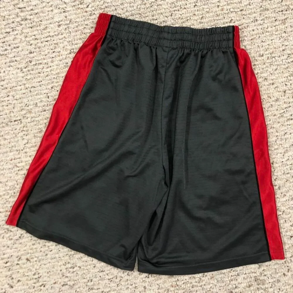 Men's Colosseum brand Gray Red UGA University of Georgia Athletic Shorts Medium